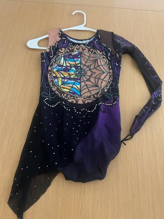 Maillot competición infantil morado y dorado