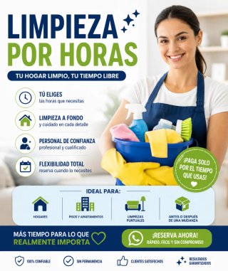 Servicios de limpieza por horas toda valencia