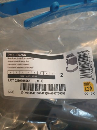 Corsé Ortopédico Orliman modelo Jewett. Talla 2