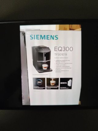 Cafetera Siemens EQ300 Piano Black