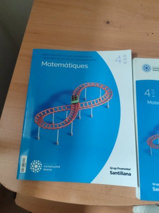 2 Libros Matemáticas 4 ESO Santillana
