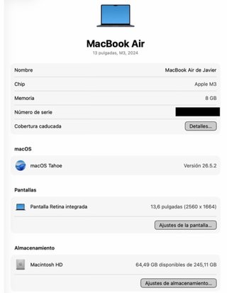 MacBook Air M3 Space Gray