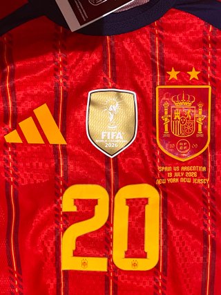 Camiseta España Home Authentic Pedri 20