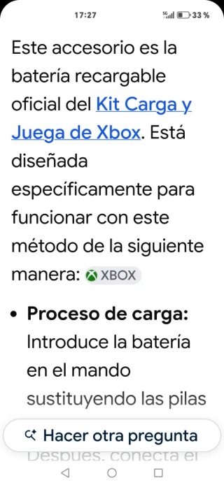 Batería Recargable mandos Xbox