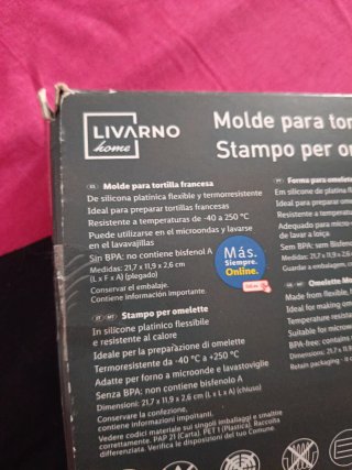 Moldes de silicona para bombones y tortillas