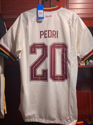 Camiseta España Authentic Away 2022 Pedri Talla L