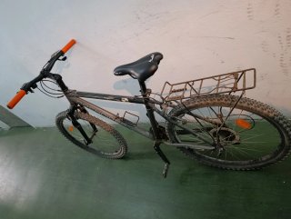 Bicicleta Rockrider Gris Naranja