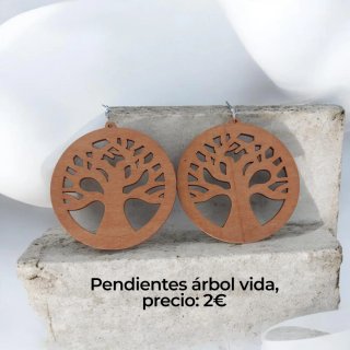 Pendientes aro flores burdeos y oro