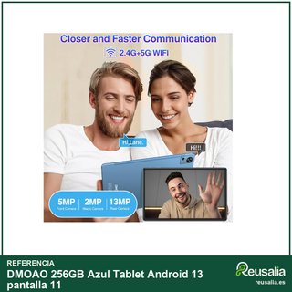 - DMOAO 256GB Azul Tablet Android 13 pantalla 11