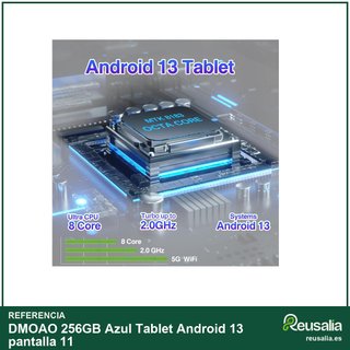 - DMOAO 256GB Azul Tablet Android 13 pantalla 11
