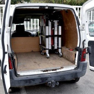 Alquiler Andamio telescópico plegable 4m