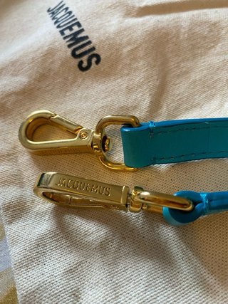 Bolso Jacquemus Le Chiquito Moyen Turquesa