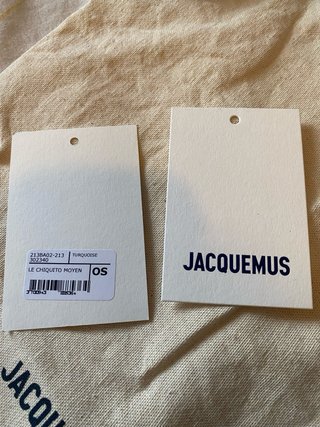 Bolso Jacquemus Le Chiquito Moyen Turquesa