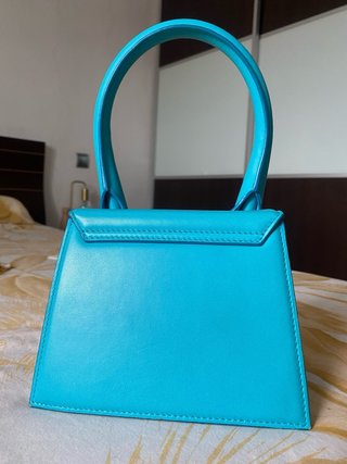 Bolso Jacquemus Le Chiquito Moyen Turquesa