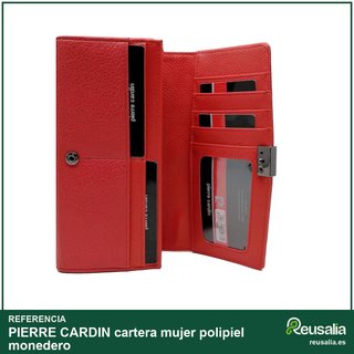 Pierre Cardin cartera mujer polipiel monedero