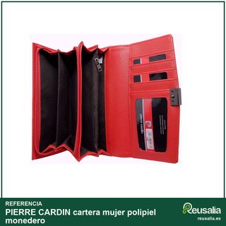 Pierre Cardin cartera mujer polipiel monedero