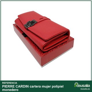 Pierre Cardin cartera mujer polipiel monedero