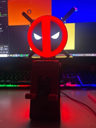 Soporte Deadpool Lámpara para mando/móvil