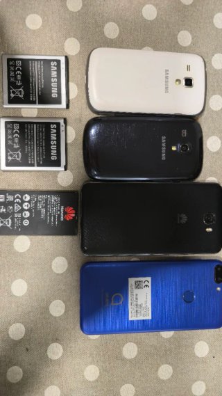 Lote 4 Móviles Samsung, Huawei y Alcatel