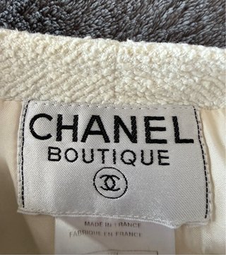 Giacca Chanel Vintage Anni '90 Bianca