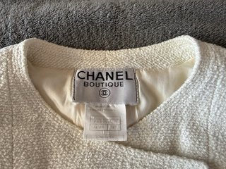 Giacca Chanel Vintage Anni '90 Bianca