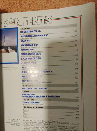 REVISTA *MOTO NAUTICA* ITALIA-SUIZA AÑOS 80 -NUEVA