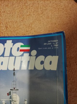 REVISTA *MOTO NAUTICA* ITALIA-SUIZA AÑOS 80 -NUEVA