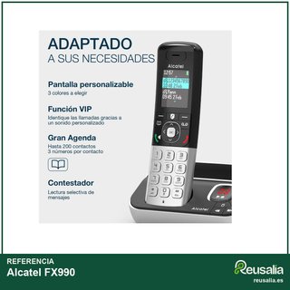 Alcatel FX990 teléfono inalámbrico contestador