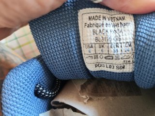 Zapatillas senderismo mujer Columbia beige/azul