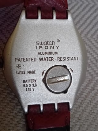 Orologio Swatch anni '90 Rosso/Argento