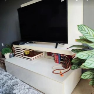 Mueble TV Blanco y Negro