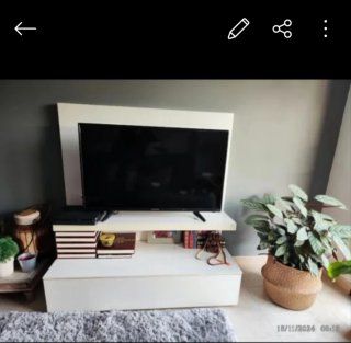 Mueble TV Blanco y Negro