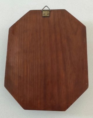 Placa Sagrado Corazón Jesús Madera