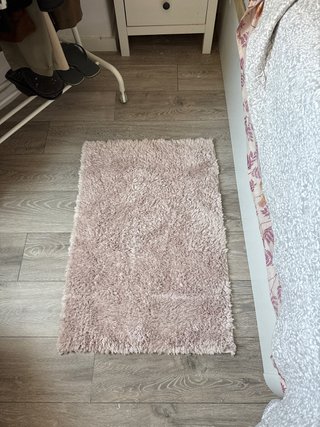 2 Alfombras Rosa Pelo 60x90