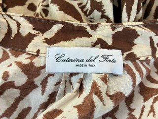 Abito Caterina del Forte Cotone Marrone