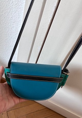 Bolso Loewe Gate Cuero Azul/Verde