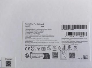 Funda Teclado Redmi Pad Pro Xiaomi Original