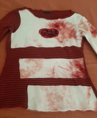 Custo Barcelona Jersey Rayas Rojas y Crema