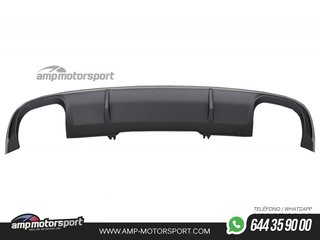 DIFUSOR TRASERO PARA AUDI A4 B9 BERLINA / AVANT 2015-2019 LOOK S4