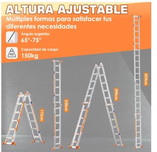 Escalera Aluminio Plegable
