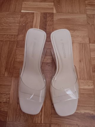 Sandalias transparentes mujer verano Tacon 9cm