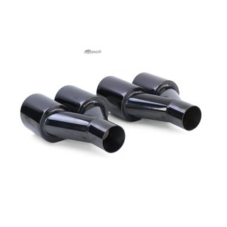 COLAS DE ESCAPE NEGRO BRILLANTE PARA BMW F10-F11 10-17