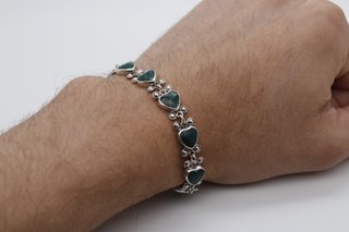 Pulsera Plata 925 Corazones (5-800)