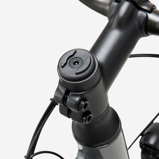 Bicicleta Trekking Eléctrica Cuadro Alto E-Actv 100 Gris