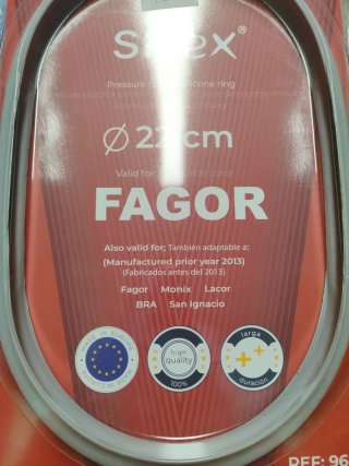 Junta Silicona Olla Presión 22 cm Fagor
