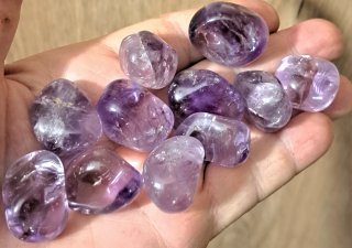 11 pepite di quarzo Ametista Limpide