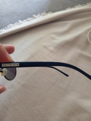 Gafas de sol aviador montura negra
