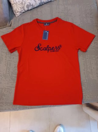 Camiseta Scalpers Gris Logo Bordado