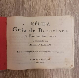 Antigua Guía de Barcelona 1930