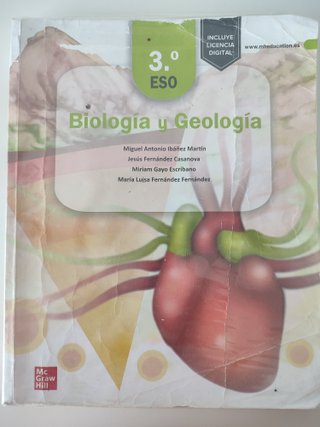 Biología y Geología, 3o ESO.